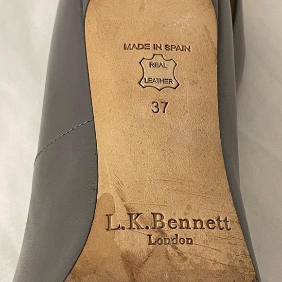 LK Bennett Floret Pump - Grey- size 6.5 (37) - Picture 4 of 6